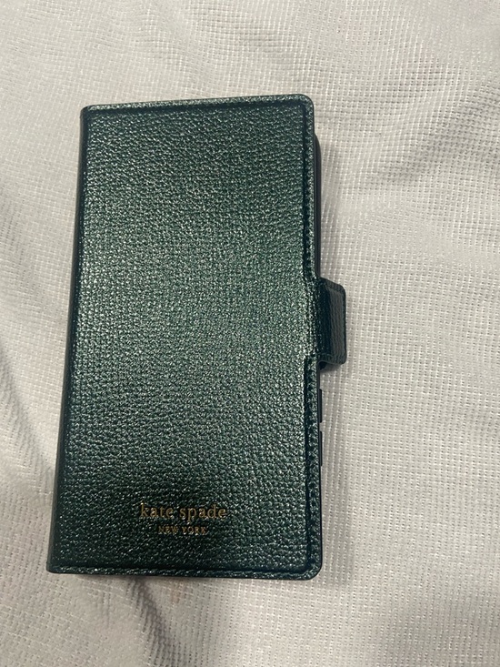 kate spade Other - Kate Spade Folio iPhone Case in a dark forest green textured